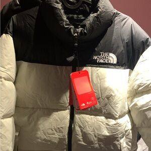 The North Face Two-Tone Black and White Bomber Jacket